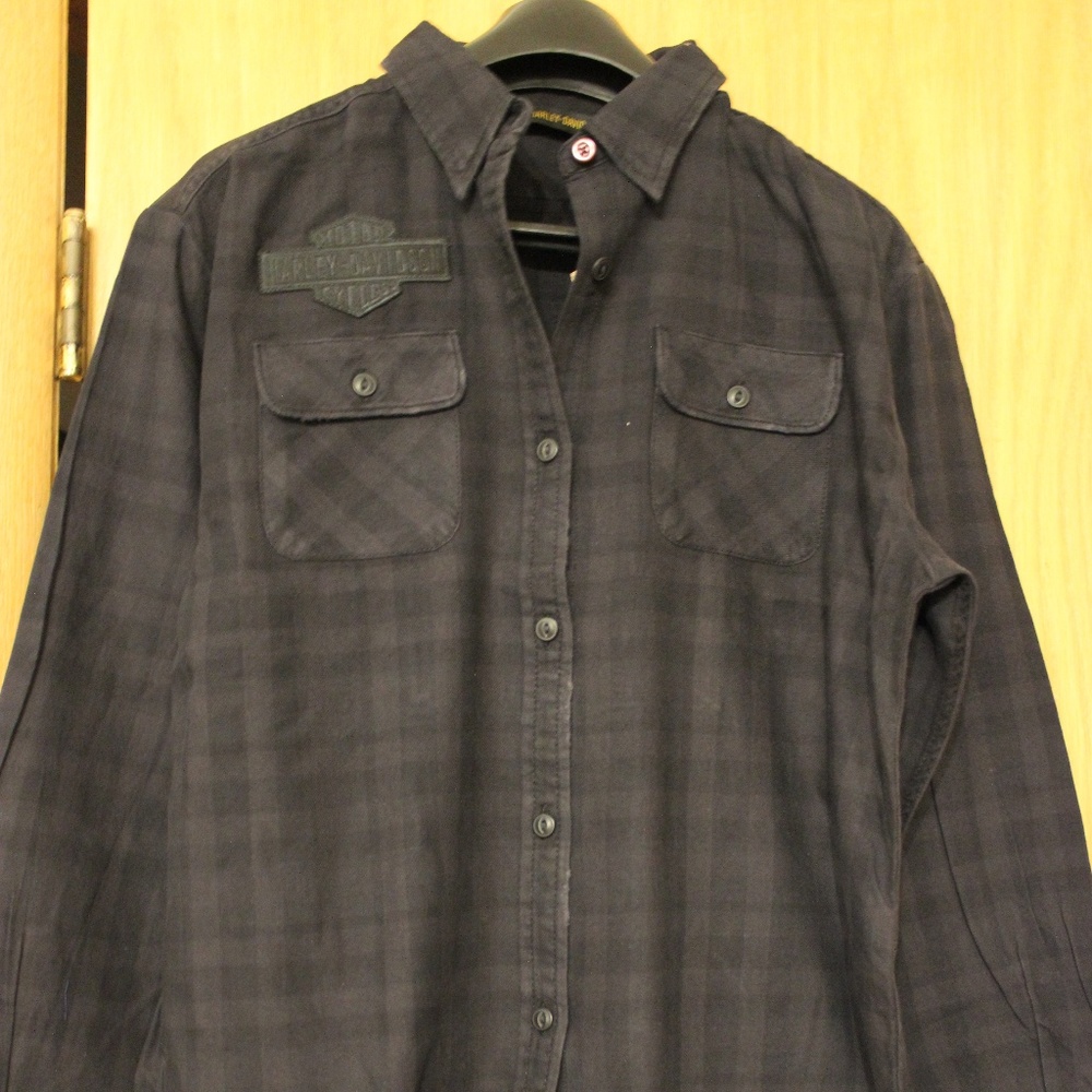 Harley-Davidson Women's Plaid Flannel Black